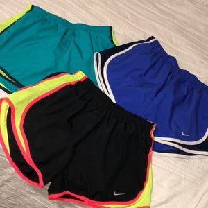 THREE Nike Dri-Fit shorts
